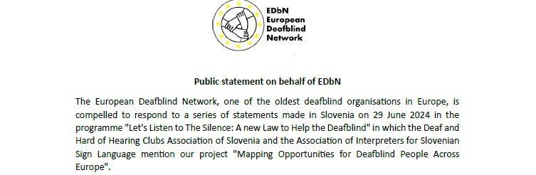 A PUBLIC STATEMENT BY EDBN