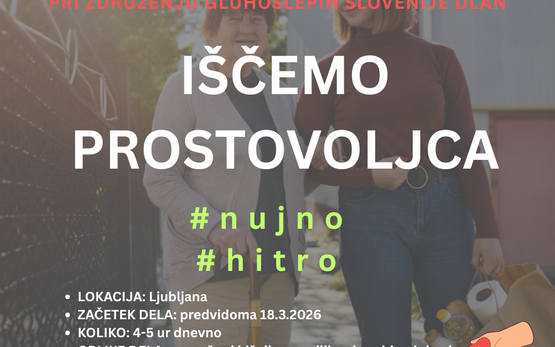 Iščemo prostovoljca