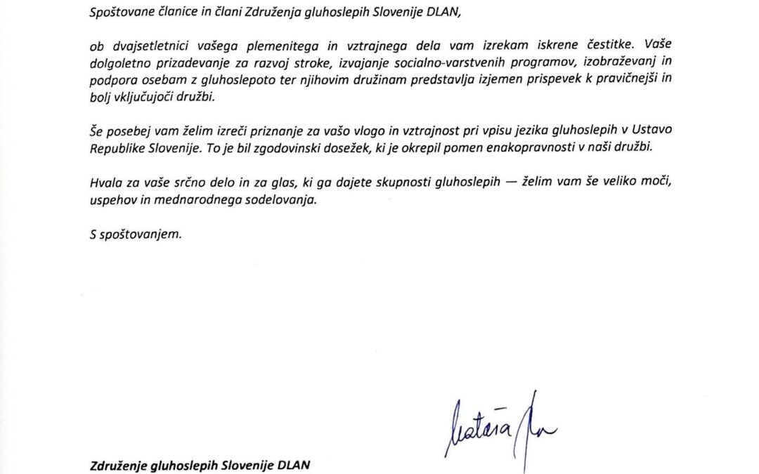 Junij je mesec gluhoslepote: Mesec jezika, pravic in zgodovinskega spomina.