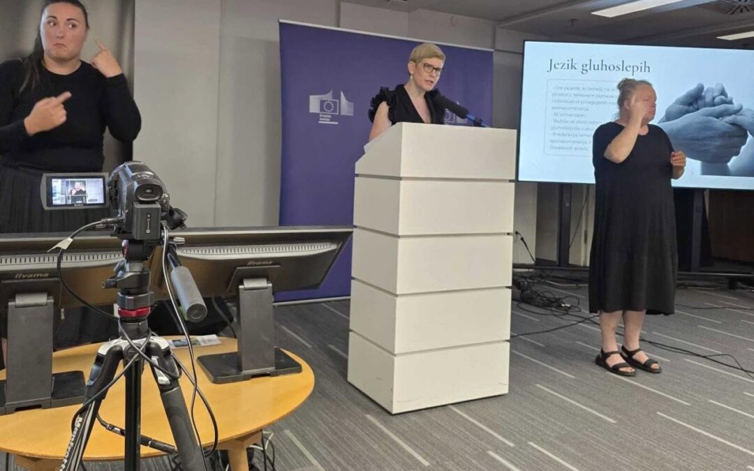 1. mednarodna strokovna konferenca: Tolmačenje za osebe z gluhoslepoto, zahvala
