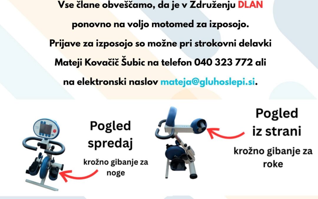 Možna izposoja motomeda