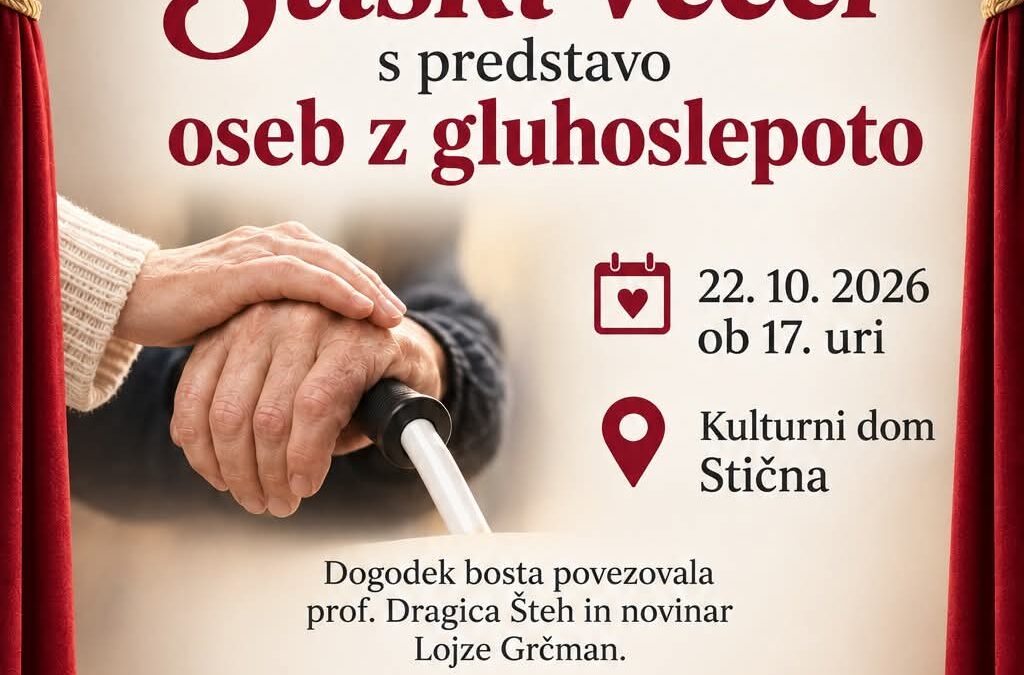 Nastop oseb z gluhoslepoto na Stiških večerih